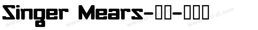 Singer Mears-普通字体转换
